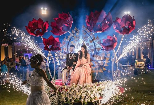 best bride groom entry theme faridabad